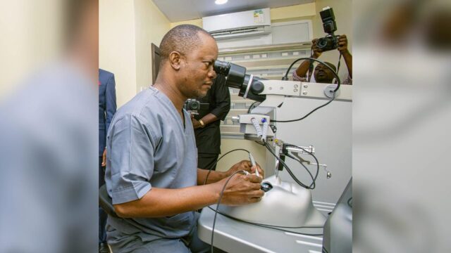 LUTH unveils first eyeSi surgical simulator in West Africa 
