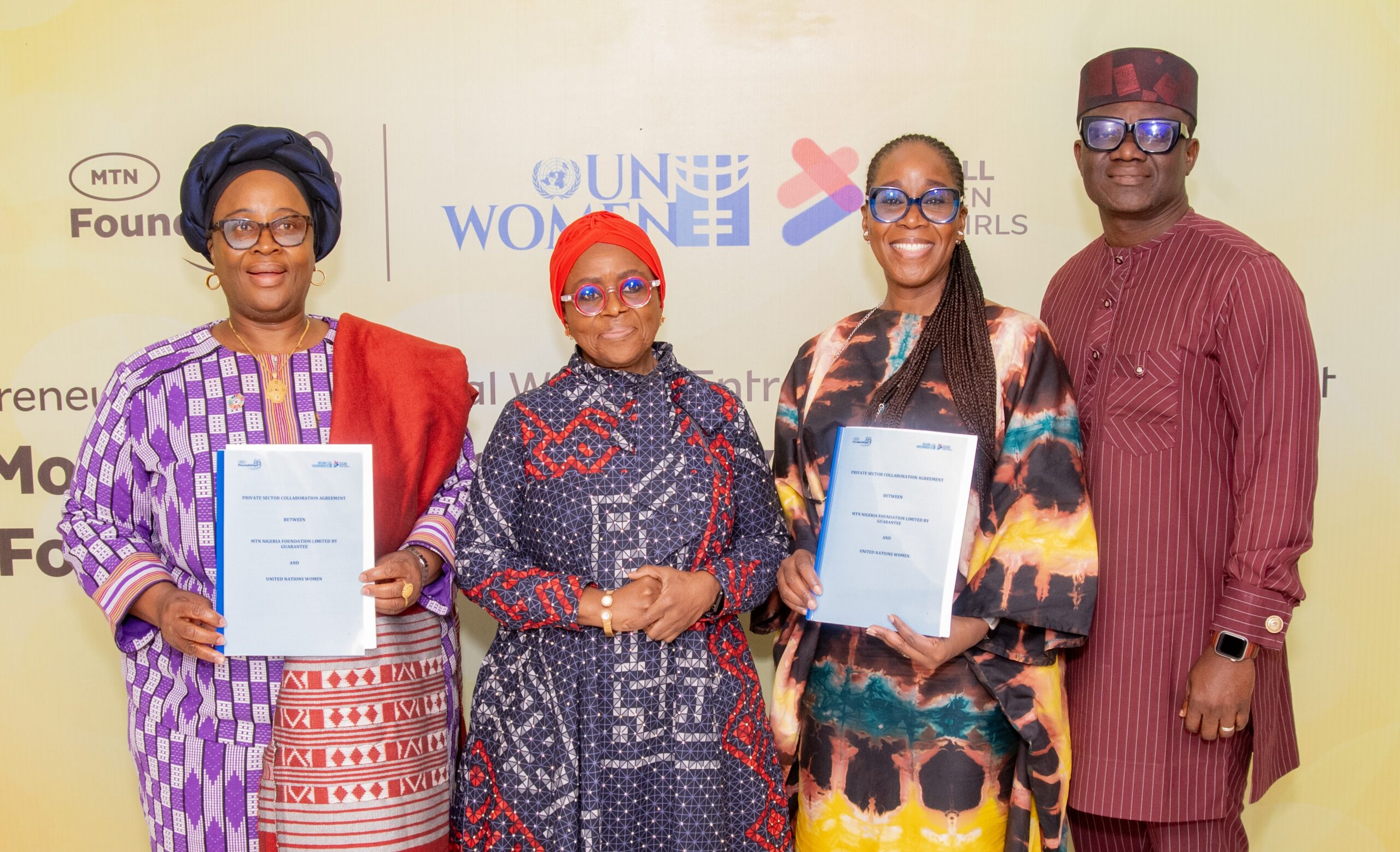 MoU between MTN Foundation and UN Women at the MTN Atlantis Office, Victoria Island, Lagos, on Friday, August 7, 2026.