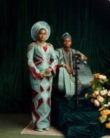 Peller and Jarvis during their traditional wedding ceremony.