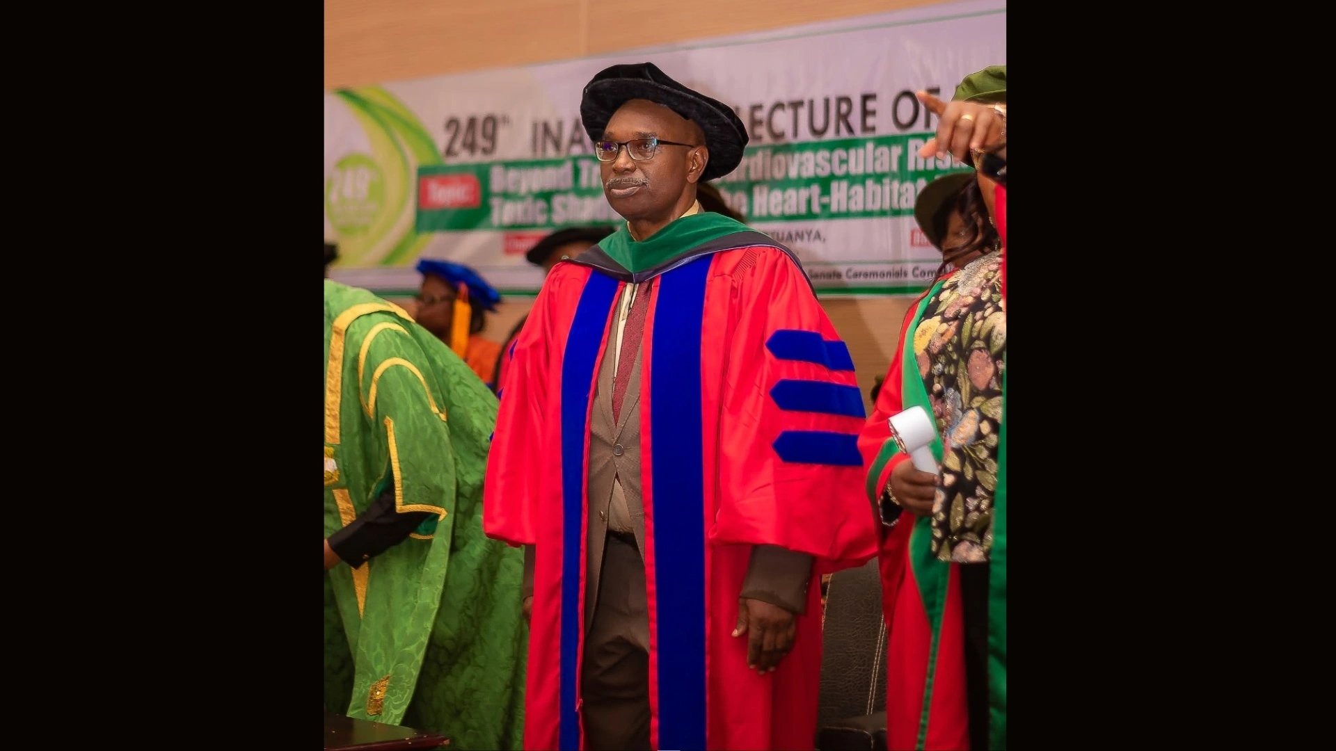 Professor Raphael Anakwue at the lecture.