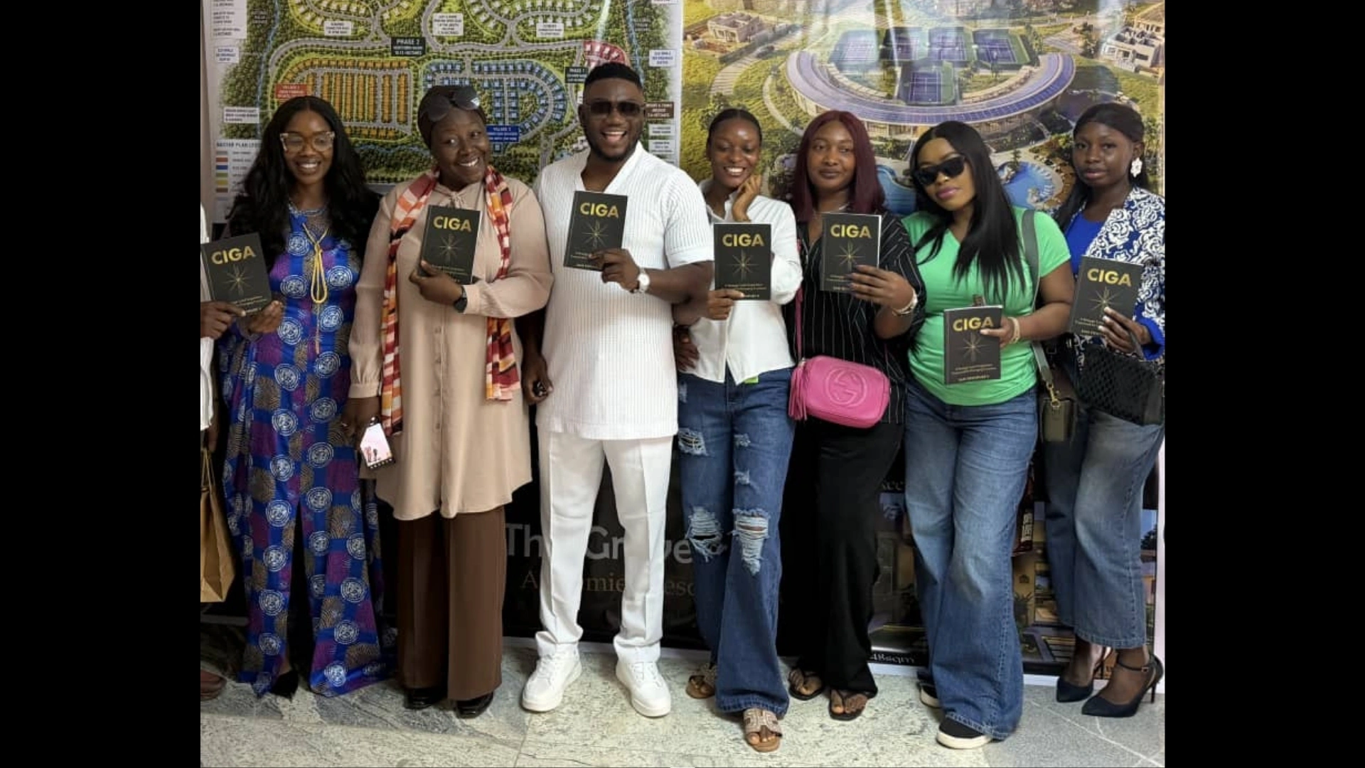 Sam Egwurube II and guests at the unveiling of CIGA