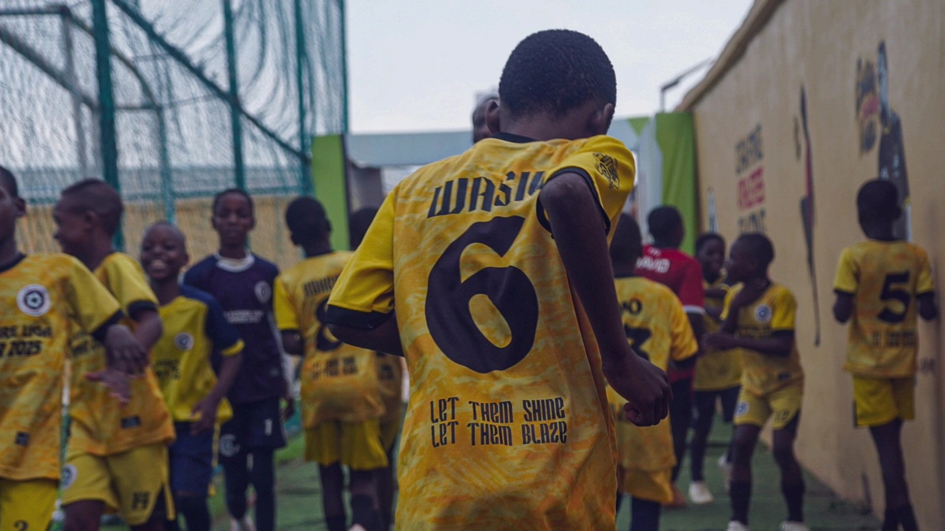 A football match at The Future Academy Future Liga tournament