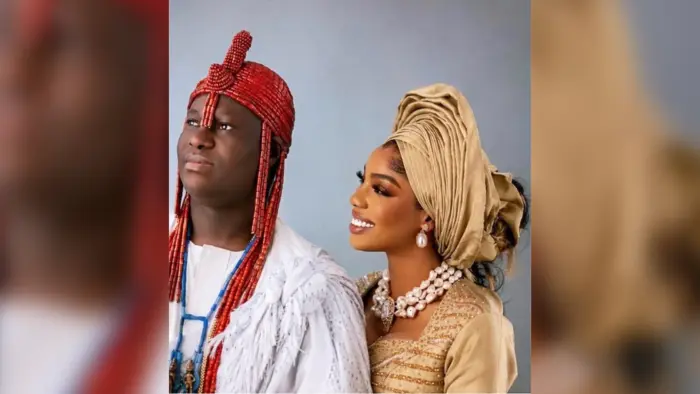 The Ooni of Ife, Oba Adeyeye Ogunwusi, and Olori Oluwatosin