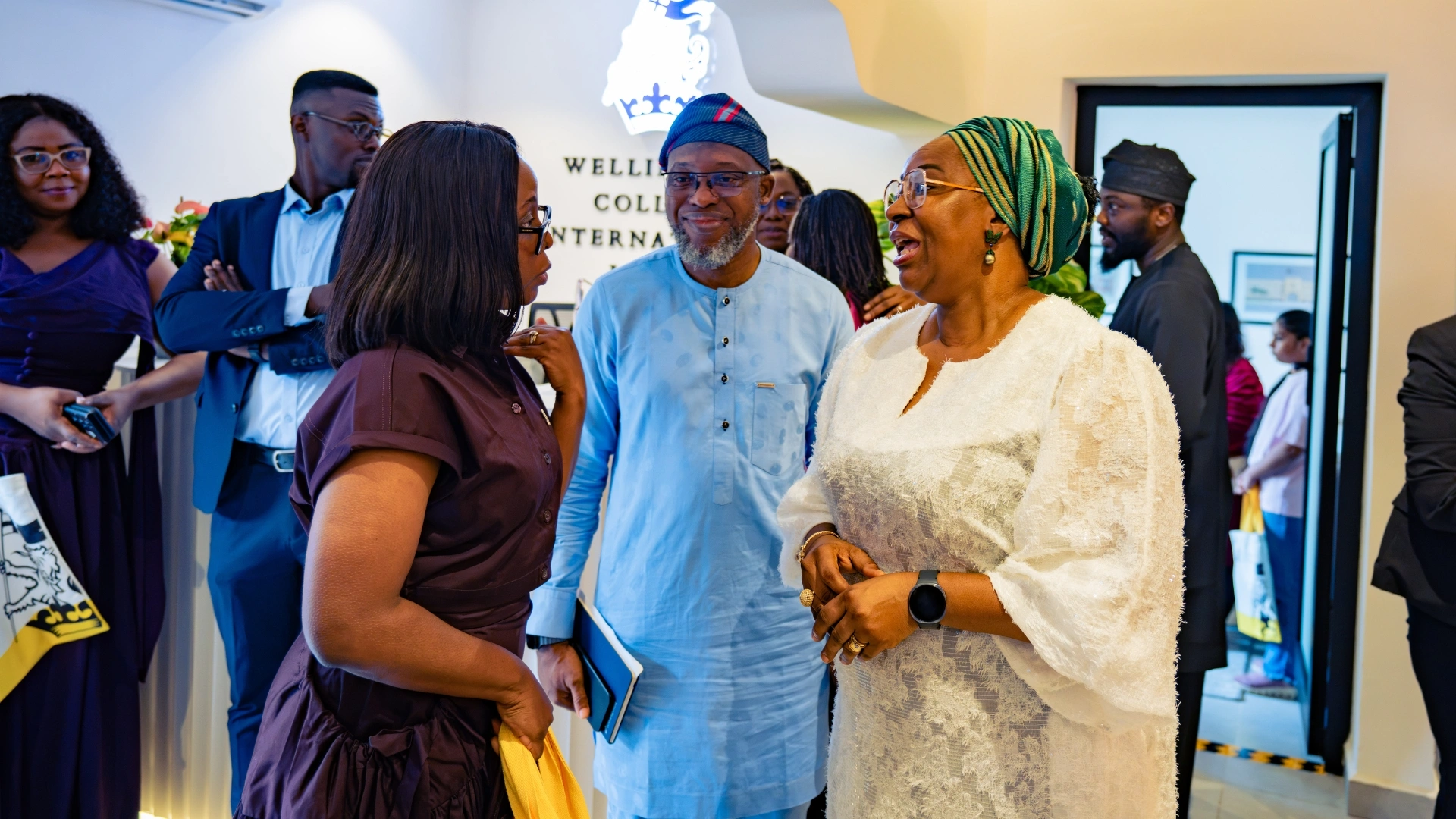 Guests at the Wellington College Welcome Centre opening in Lagos.