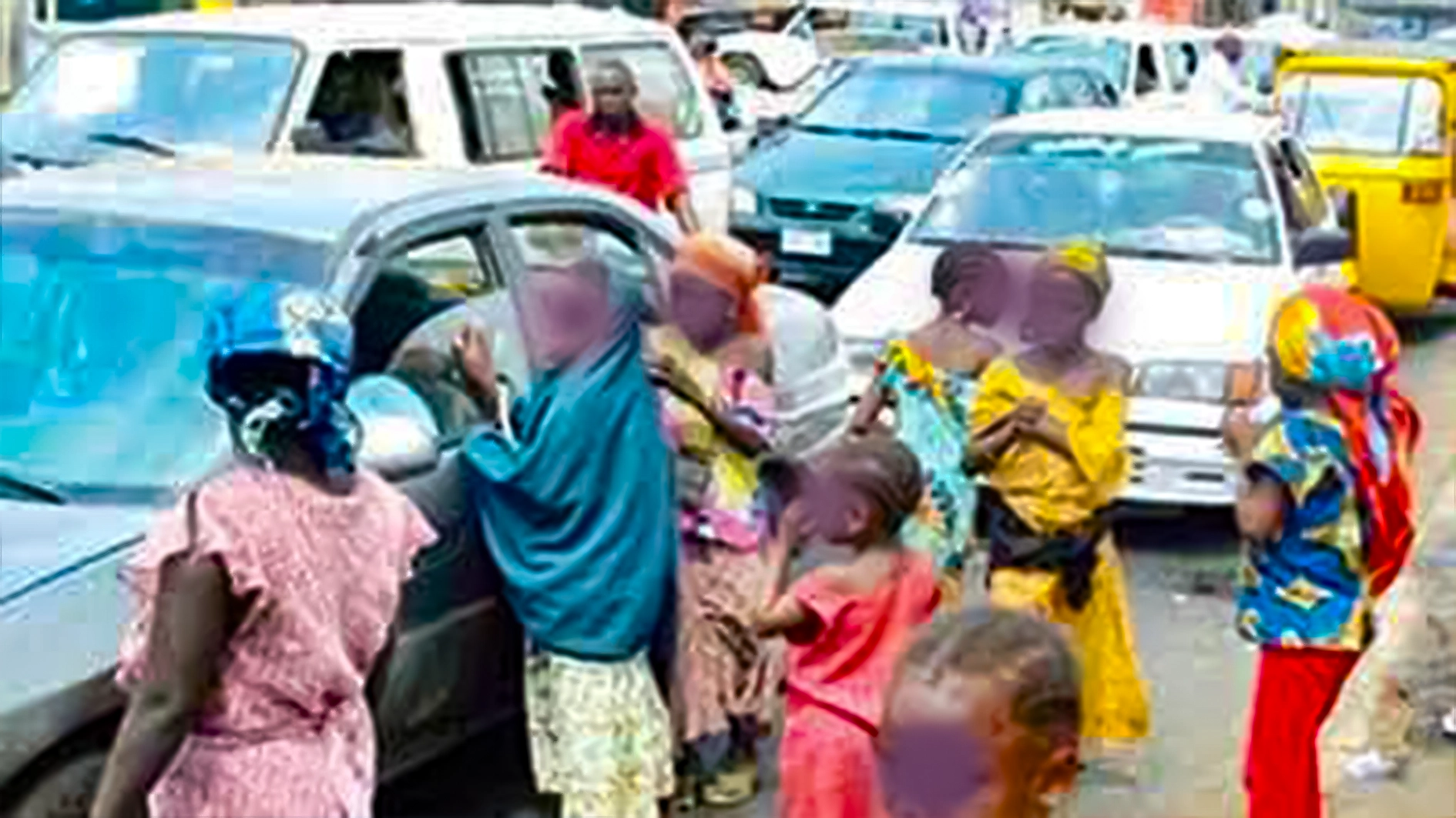 Children begging for alms at  Jabi Airport Road