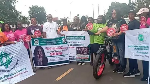 Stakeholders at this year’s World Day Against Trafficking in Persons and Illegal Migration in Awka, Anambra State