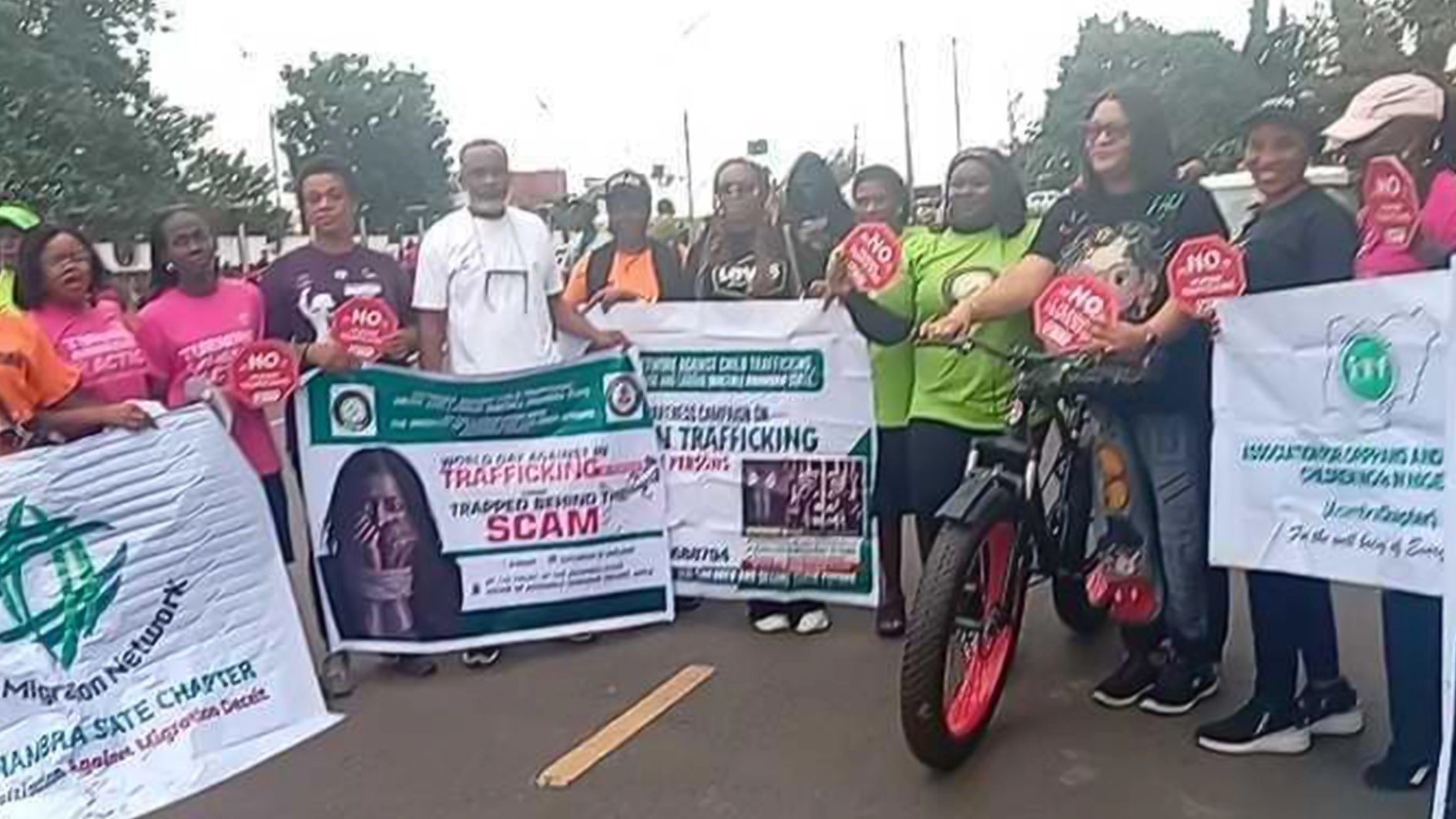 Stakeholders at this year’s World Day Against Trafficking in Persons and Illegal Migration in Awka, Anambra State