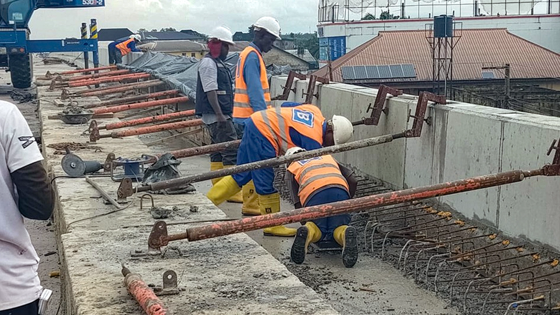 Ongoing Otovwodo flyover, Ughelli