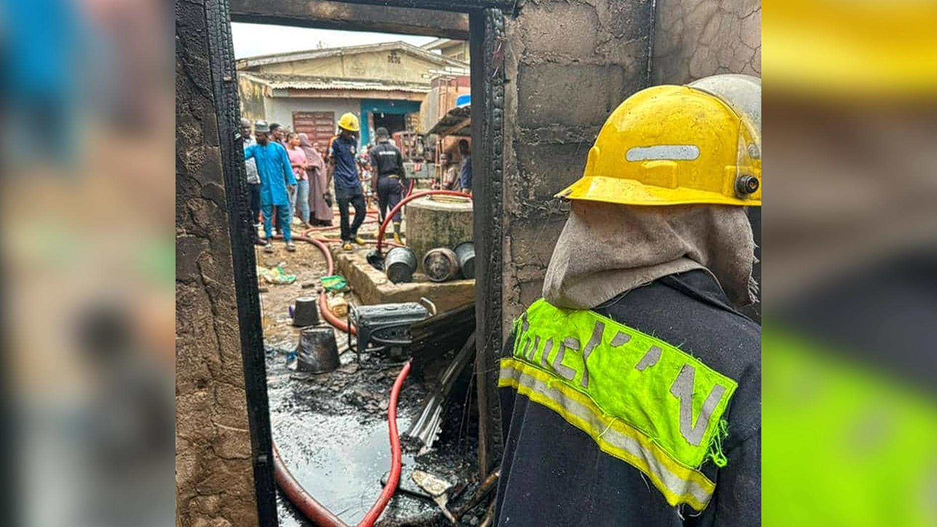 Cooking gas sparks fire in eight-room house