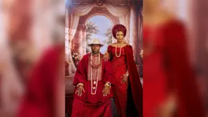 His Majesty, Ogiame Atuwatse III, CFR, the Olu of Warri Kingdom, and Her Majesty, Olori Atuwatse III