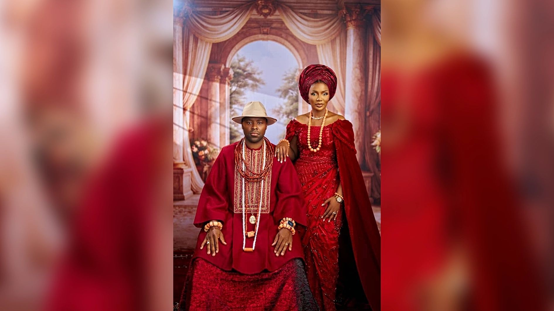 His Majesty, Ogiame Atuwatse III, CFR, the Olu of Warri Kingdom, and Her Majesty, Olori Atuwatse III