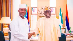 Alhaji Saleh Ahmadu and President Bola Tinubu