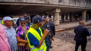 Sanwo-Olu inspects vandalised bridge