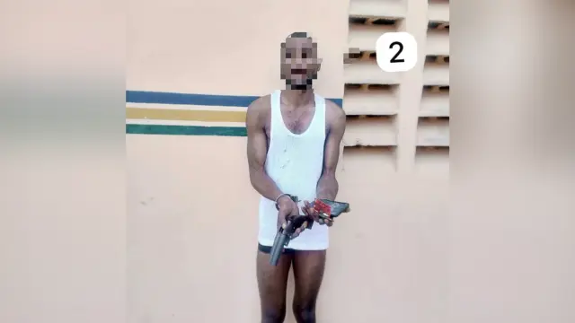 suspected armed robber, Babatunde Olasunkanmi,