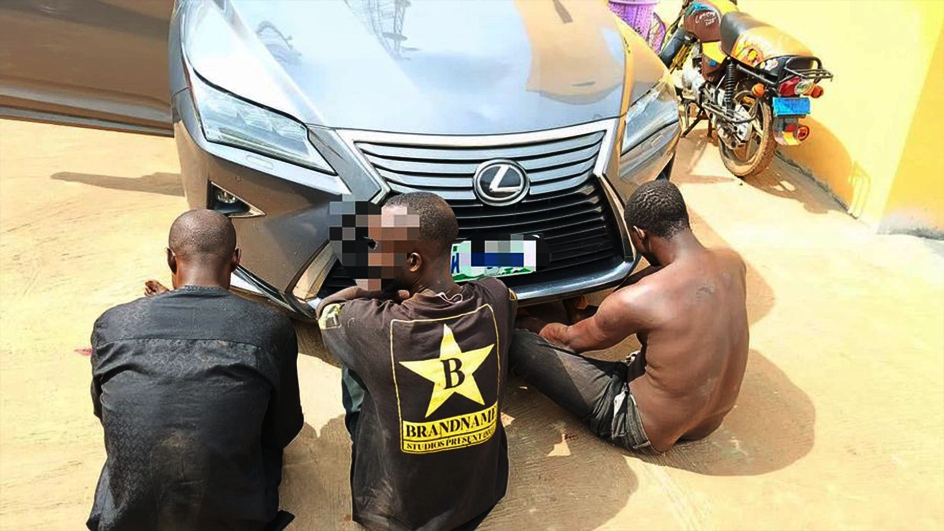 The suspects arrested by Oyo police