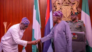 Abel Enitan and President Tinubu