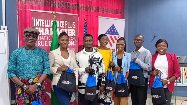 Participants at the Akwa Ibom Centre during training for journalists on AI skills.