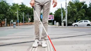 white cane