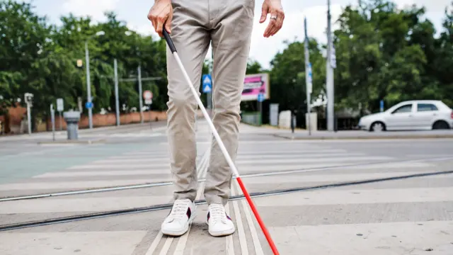 white cane
