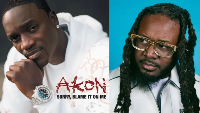 American singers T-Pain and Akon.