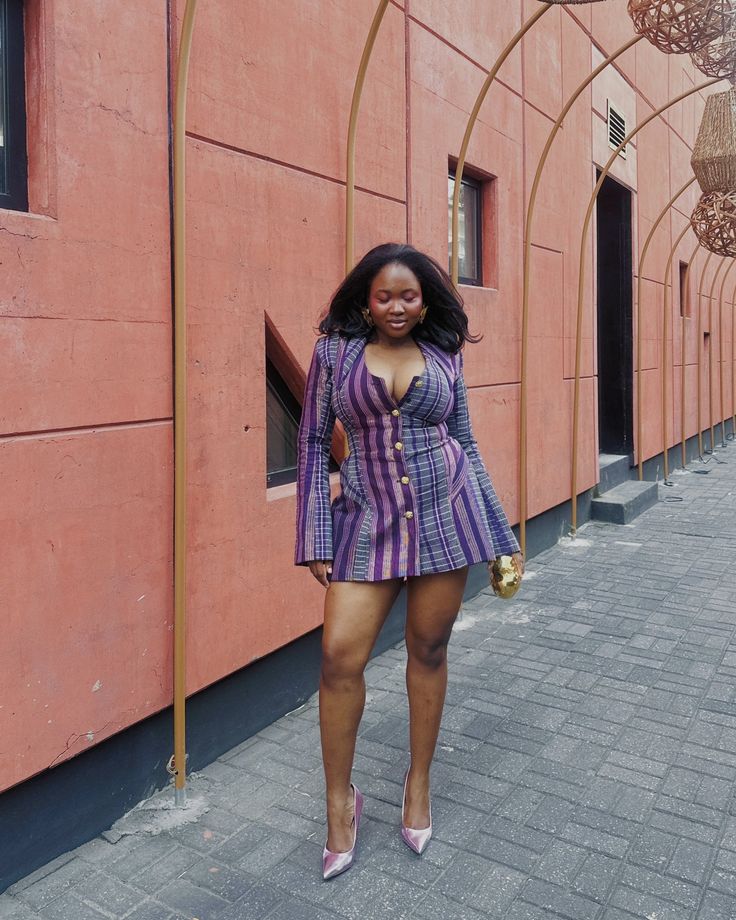 Aso Oke Blazer Dress