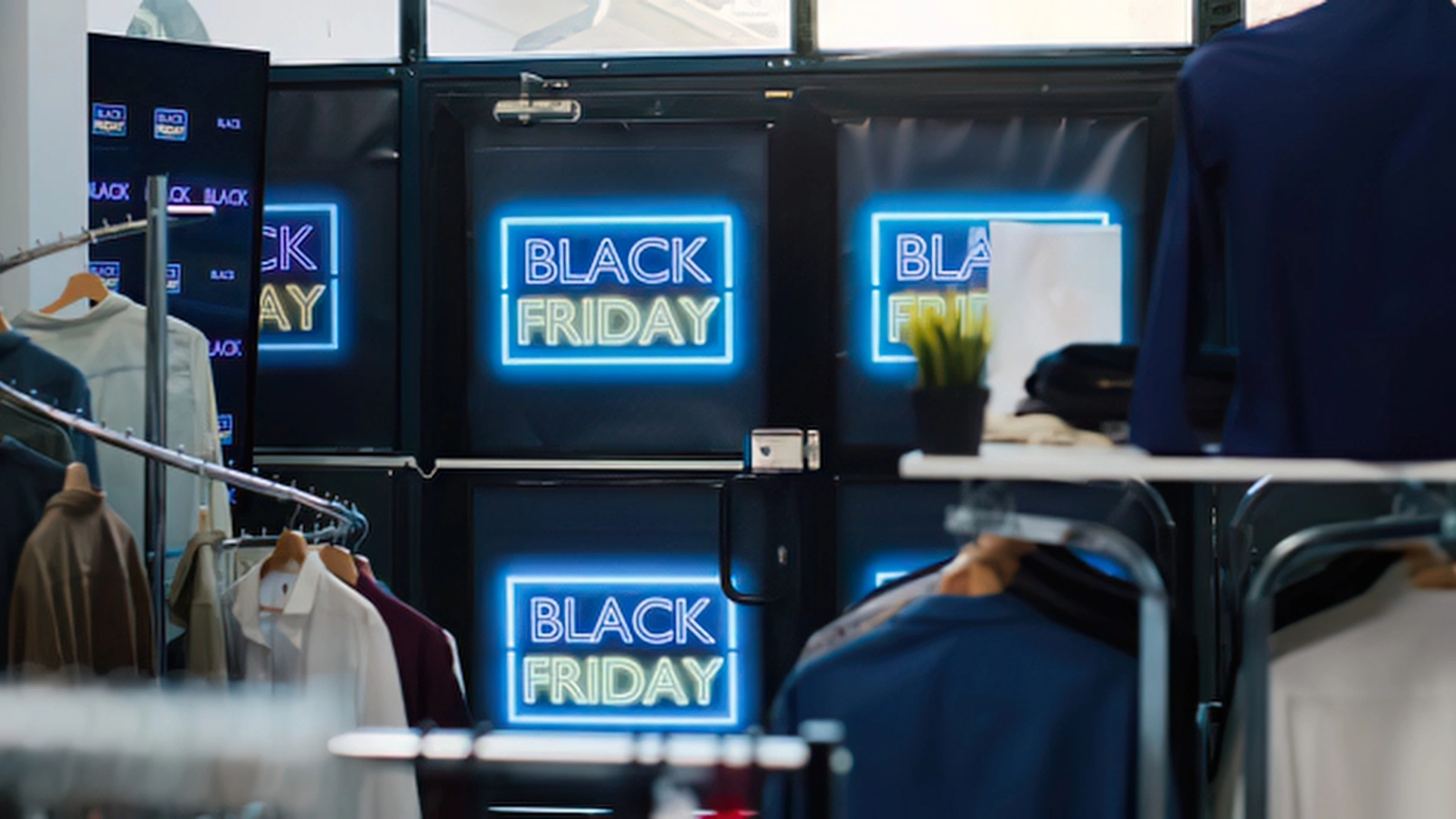 Black Friday sale in a clothing store by Dorin Musat