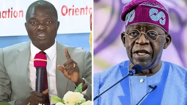 Bola Tinubu and Francis Nwifuru