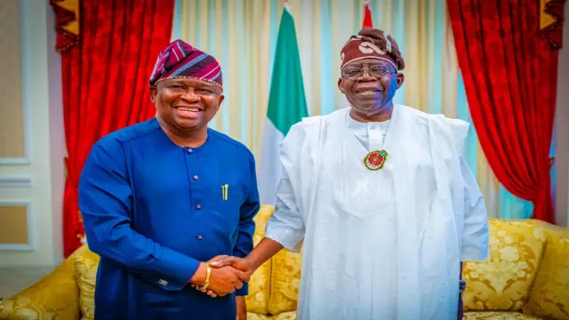 Bola Tinubu and Solomon Adeola