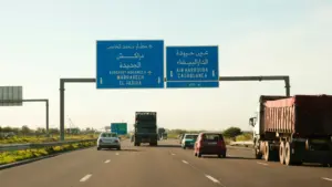 Car rental car marrakech road