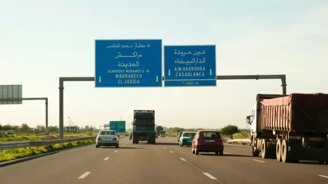 Car rental car marrakech road