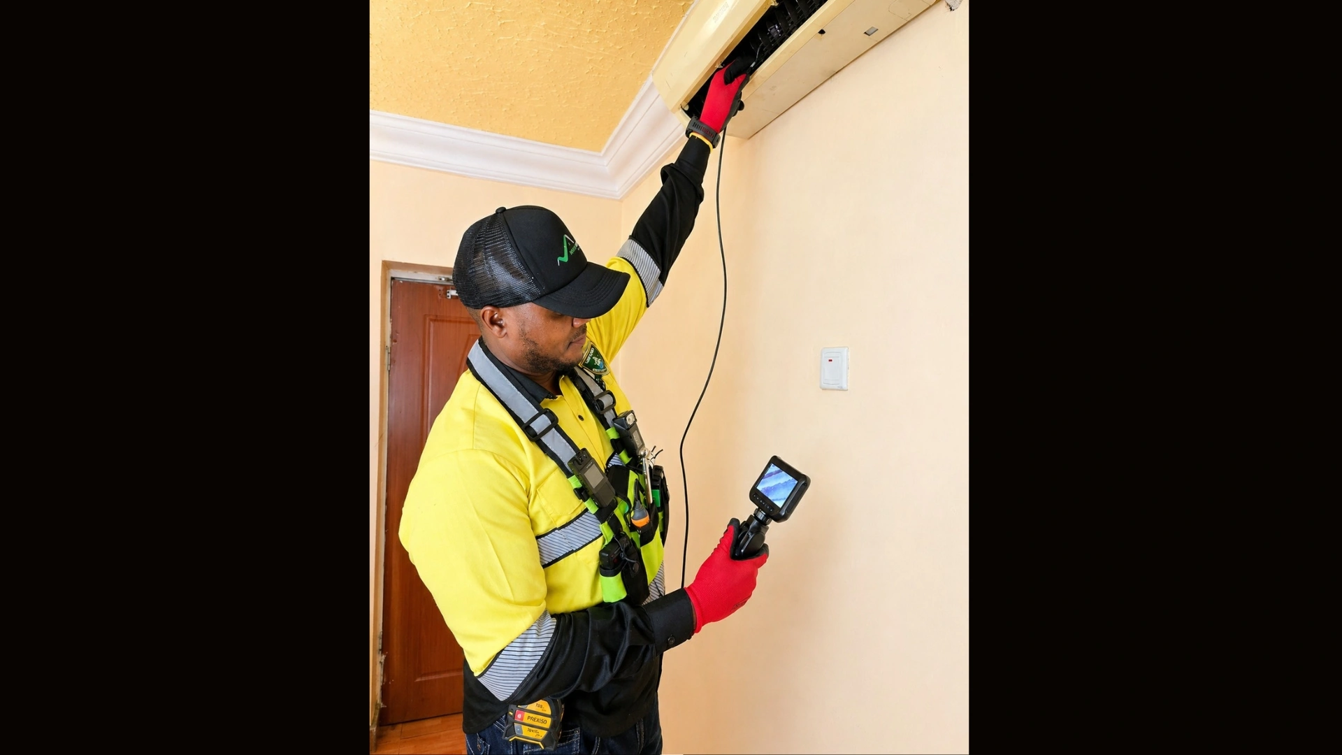 Chidubem Ikechukwu Casper, President of HINL, during a building inspection.
