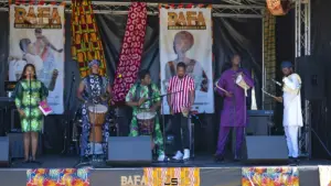 Elijah Saliu on the BAFA stage