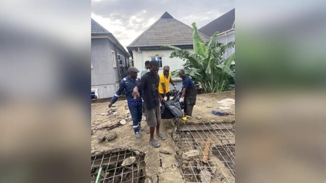 Collapsed building