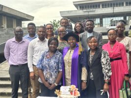 prof. Amira and the attendees of the 467th inaugural lecture