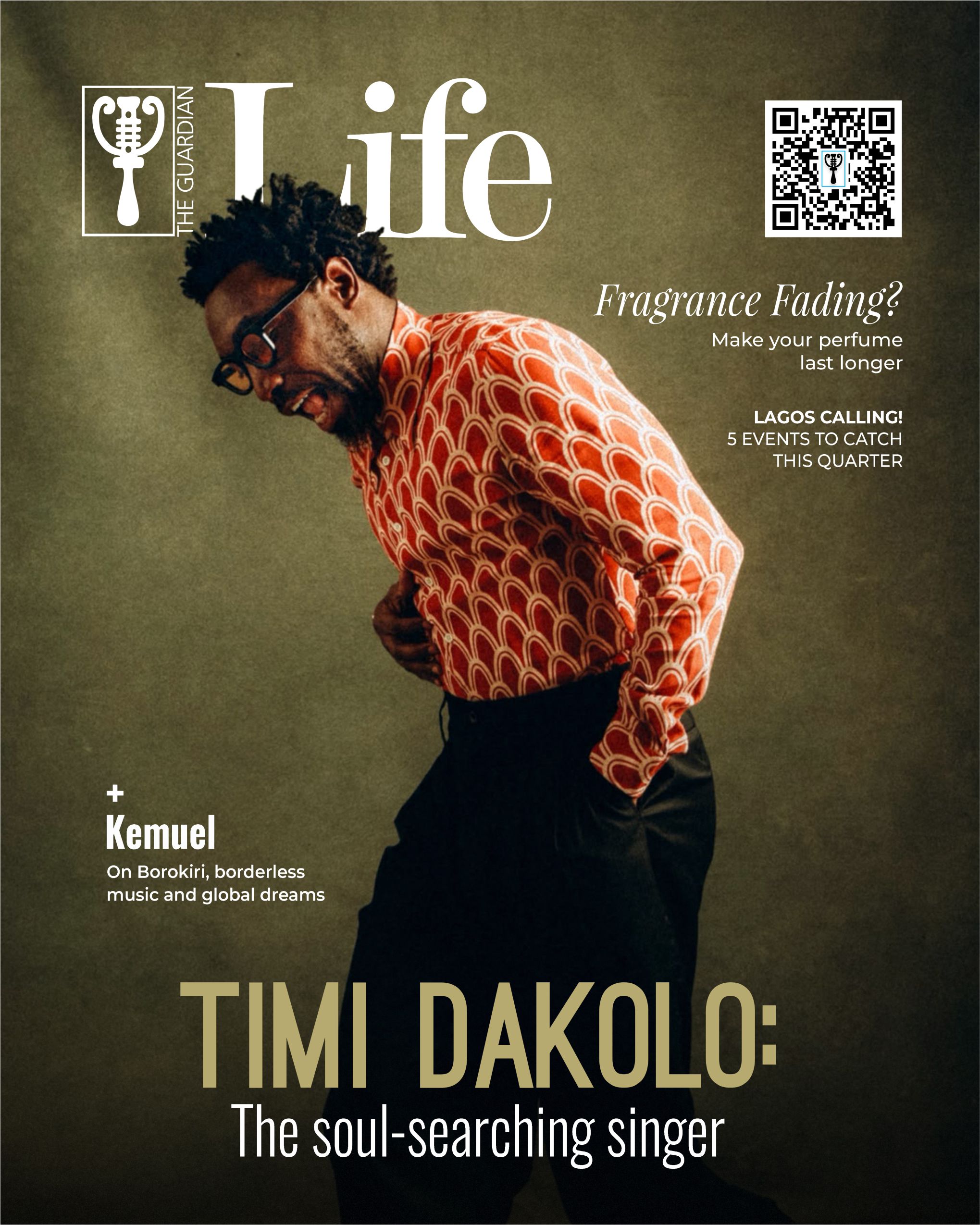 Timi Dakolo on the cover of Guardian Life