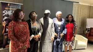 Executive Director of Clove Media, Wemimo Adewunmi (left), Founder of Women Advocates Research & Documentation Centre, Dr. Abiola Akiyode-Afolabi, Chairman Ikeja LGA, Olalekan Dauda, Ambassador Suliat Olaniyan, Acting ED WARDC, Dr Princess Olufemi Kayode