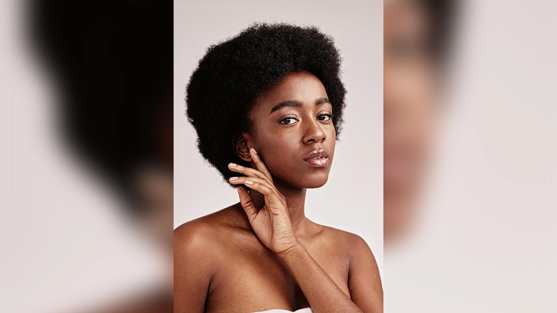 Young woman with dark skin