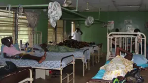 A hospital bed space in Nigeria