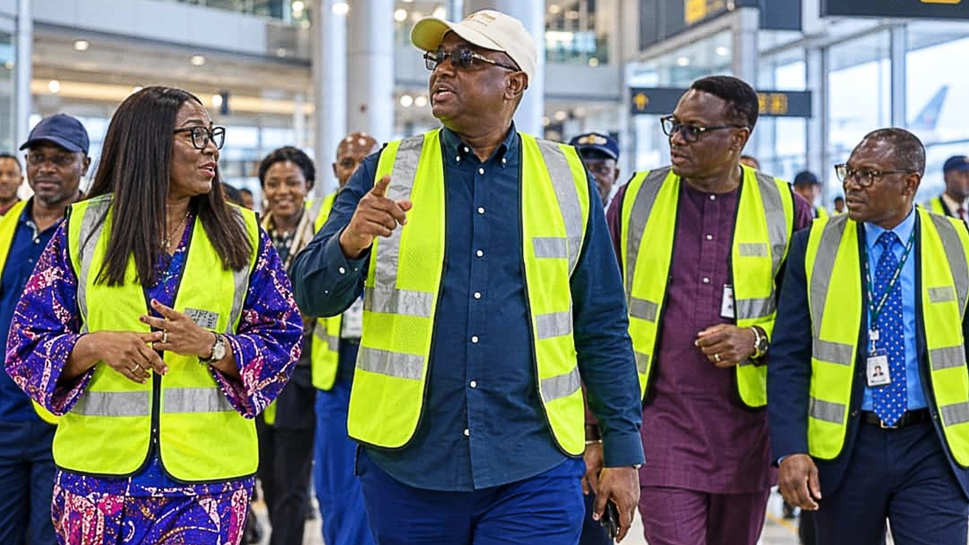 Festus Keyamo, Minister of Aviation and Aerospace Development, during an inspection of facilities at Murtala Muhammed International Airport, Lagos. His tenure has increasingly focused not only on airport infrastructure, but on aircraft leasing, airline competitiveness, contract enforcement and Nigeria’s place in international aviation.