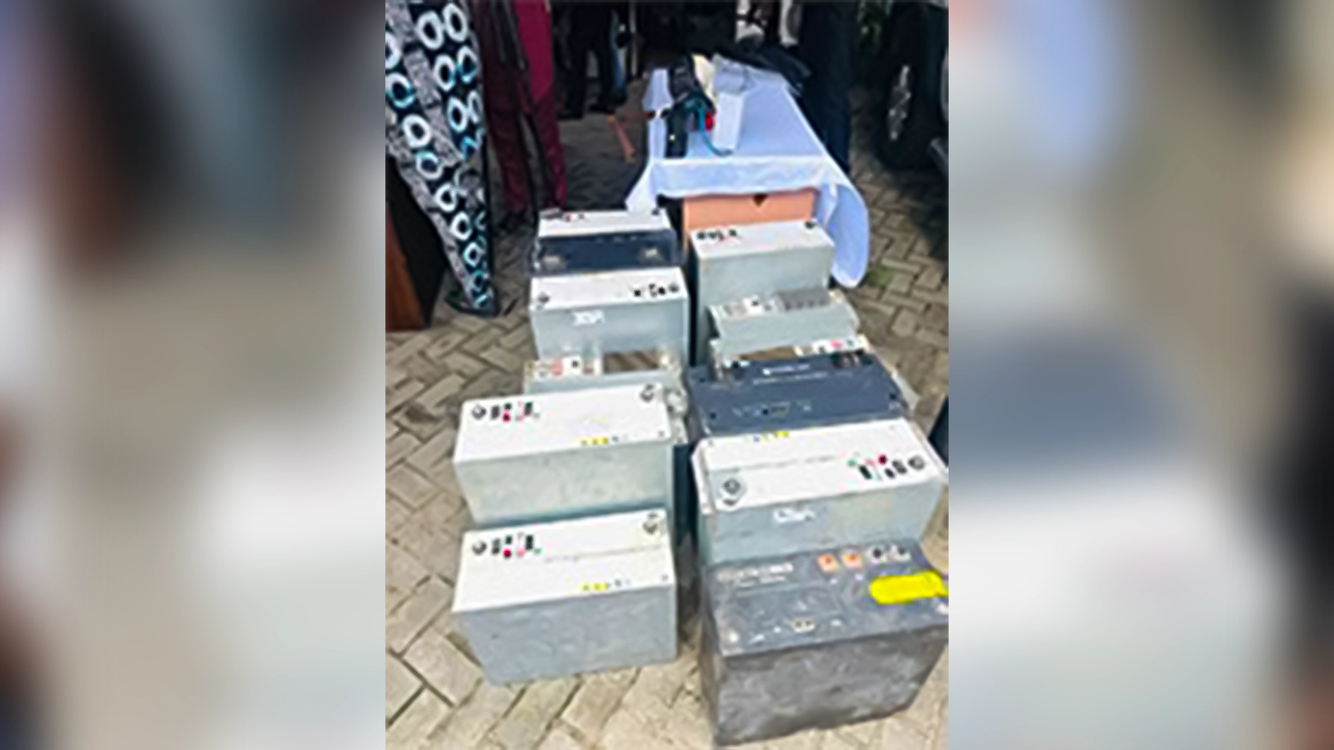 Recovered exhibits  displayed at FCID, Lagos.