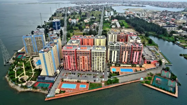 Aerial view of Banana Island in Lagos