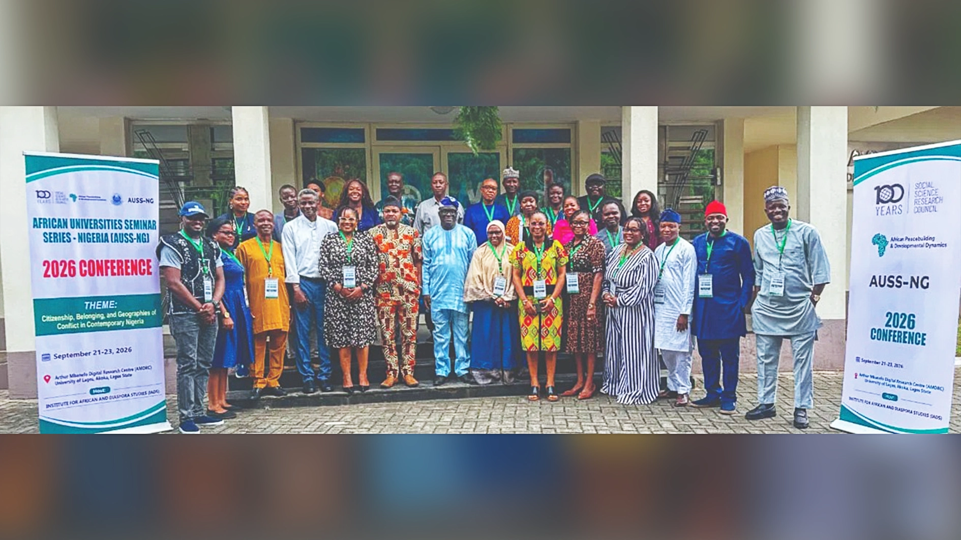 A cross section of participants in a group photograph at the opening ceremony of African Universities Seminar Series –Nigeria held at the University of Lagos.