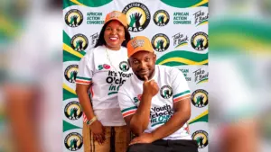 Oloye Saheed Oladele, and his running mate, Mrs Damola Jaiye