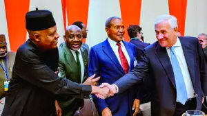 Vice President Kashim Shettima (left); Minister of Education, Dr Tunji Alausa; President, Global Partnership for Education, Jakaya Kikwete; and Deputy Prime Minister of Italy, Antonio Tajani at the high level education event jointly hosted by Nigeria and Italy on the sidelines of the ongoing United Nations General Assembly (UNGA) in New York on Wednesday.