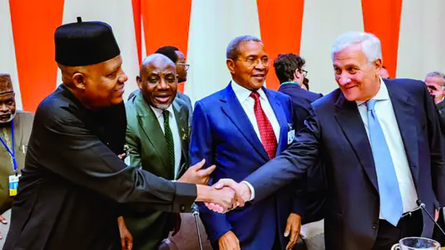 Vice President Kashim Shettima (left); Minister of Education, Dr Tunji Alausa; President, Global Partnership for Education, Jakaya Kikwete; and Deputy Prime Minister of Italy, Antonio Tajani at the high level education event jointly hosted by Nigeria and Italy on the sidelines of the ongoing United Nations General Assembly (UNGA) in New York on Wednesday.