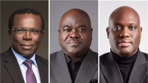 A composite pictured of Dr Drew Uyi, Dr Cosmas Maduka and Dr Olumide Emmanuel