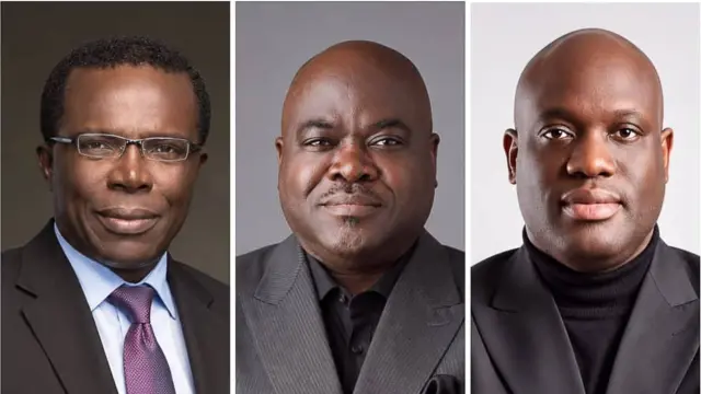 A composite pictured of Dr Drew Uyi, Dr Cosmas Maduka and Dr Olumide Emmanuel