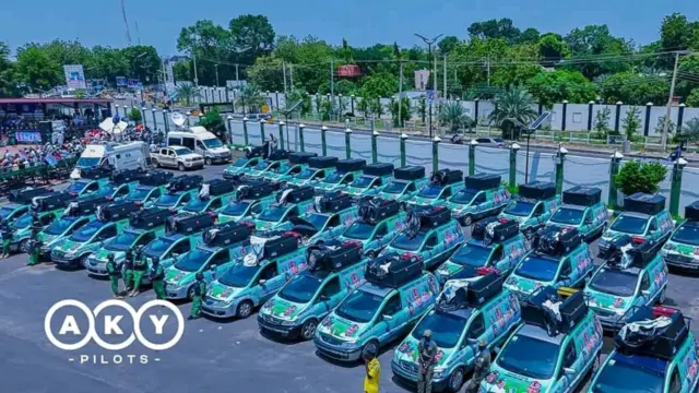 50 branded saloon vehicles donated by Convener of PBAT Door to Door Movement High Chief Government Ekpemupolo, popularly known as Tompolo, to support Tinubu campaign and mobilisation in Kano.