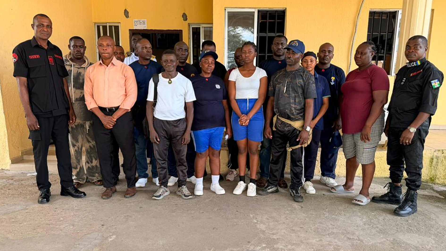 Arrested suspects