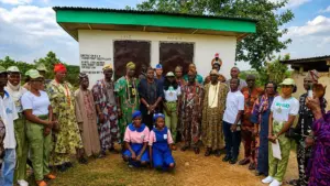 NYSC member builds toilet facility for Kwara school students